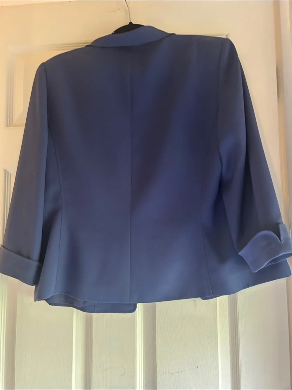Kasper Navy Floral Midi Skirt with Matching Navy Jacket